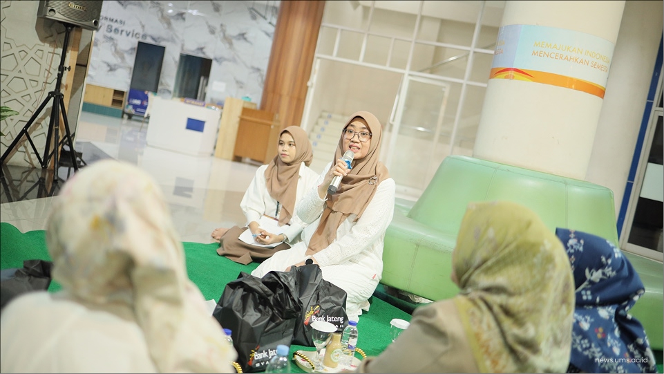 Sambutan oleh Pemimpin Bank Jateng KCPS UMS, Erni Kusumawati