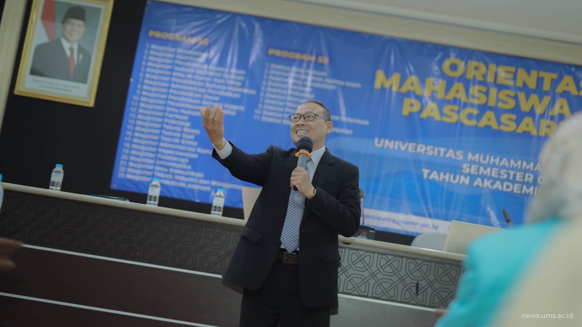 Wakil Rektor I UMS bidang Pendidikan, Kemahasiswaan, dan Pengembagan Talenta-Inovasi, Prof. Ihwan Susila, S.E., M.Si., P.h.D.