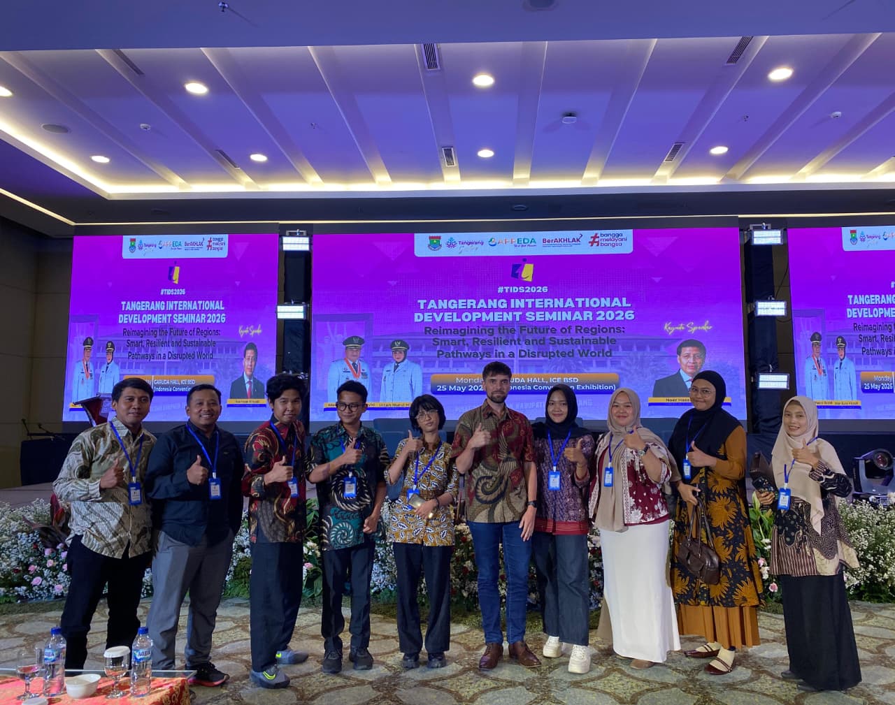 Mahasiswa dan Dosen Universitas Muhammadiyah Banten Hadiri Tangerang International Development Seminar 2026