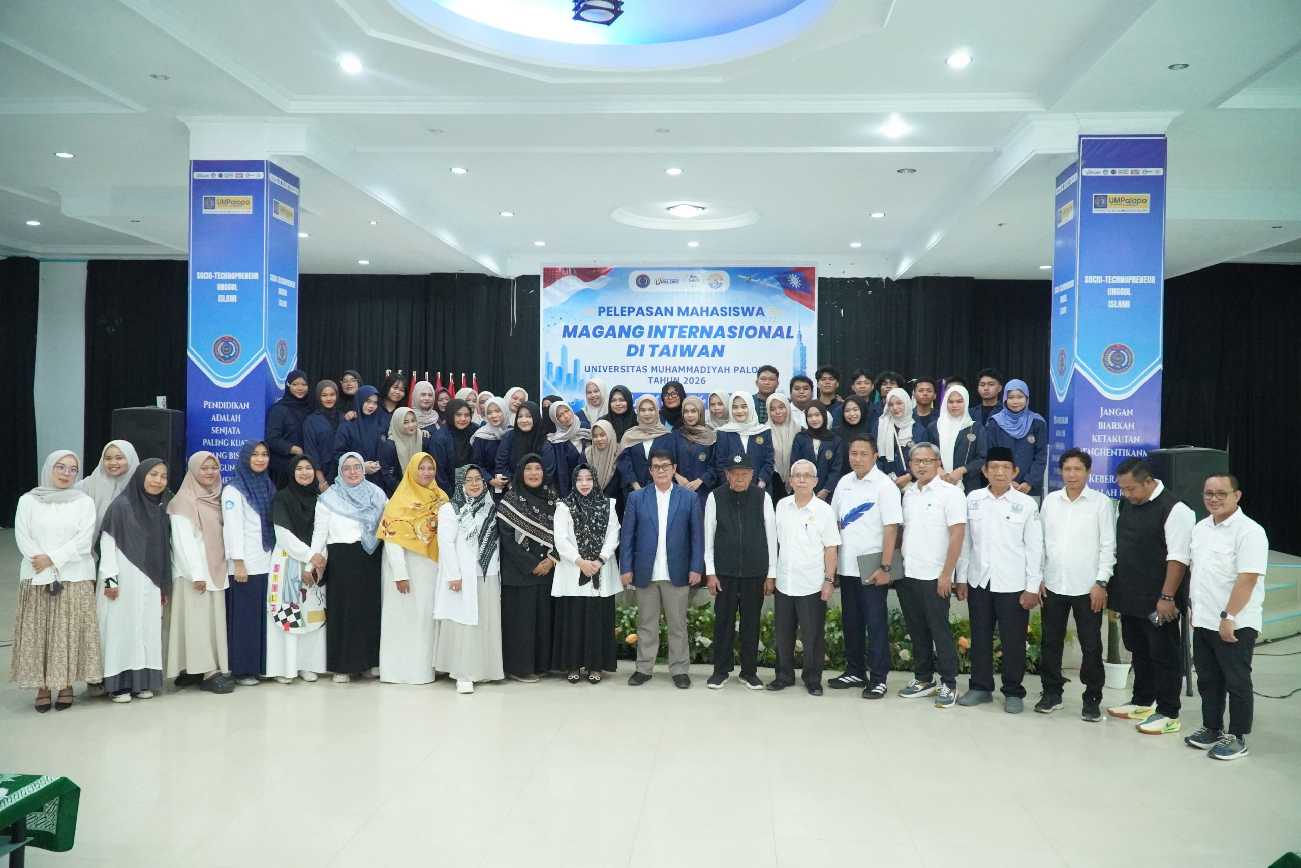 Go Global, UMPalopo Berangkatkan 40 Mahasiswa Magang ke Taiwan