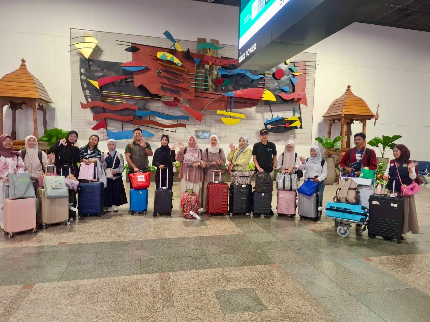 UMPalopo Tiba di Bangkok, Siap Jalani Program Magang Internasional di Loei, Thailand