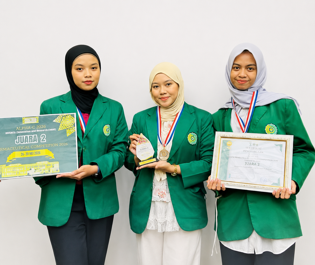 Angkat Potensi Rambut Jagung dan Daun Kemangi, Mahasiswa Farmasi UMMAT Raih Juara 2 Alpha-C 2026