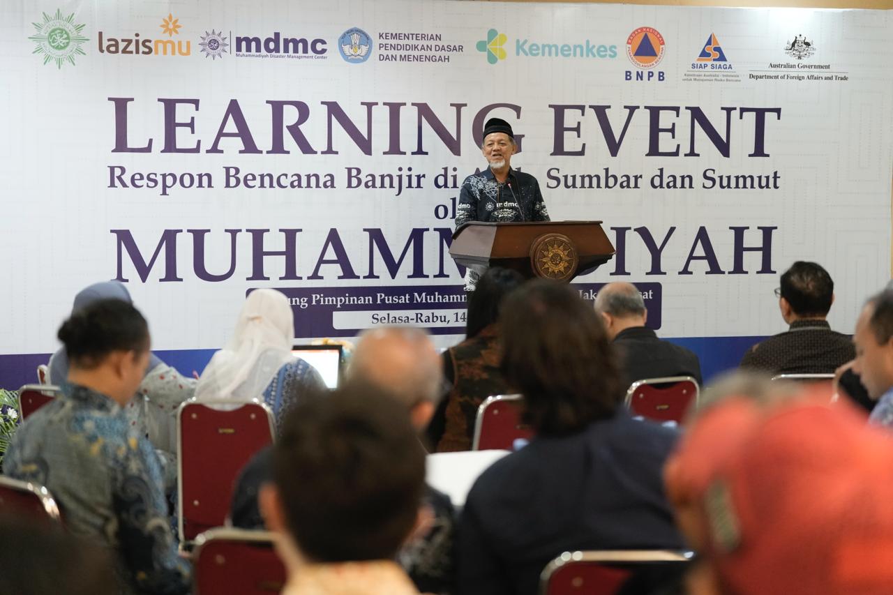 Muhammadiyah Melalui MDMC Gelar Learning Event Respons Bencana Banjir di Aceh, Sumatra Barat, dan Sumatra Utara
