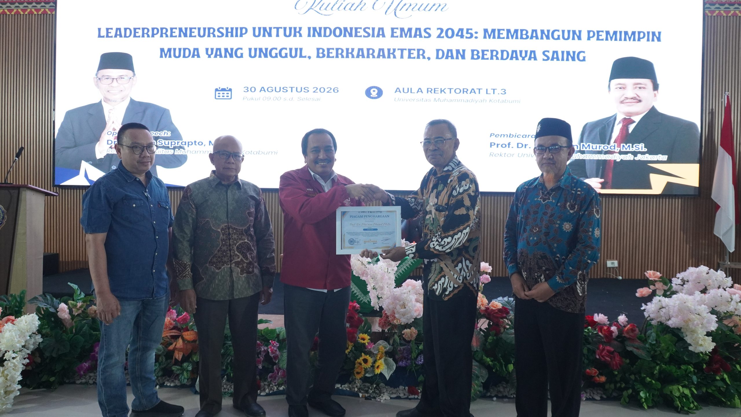 Kuliah Umum UMKO: Rektor UMJ Bekali Mahasiswa Baru tentang Kepemimpinan dan Leaderpreneurship