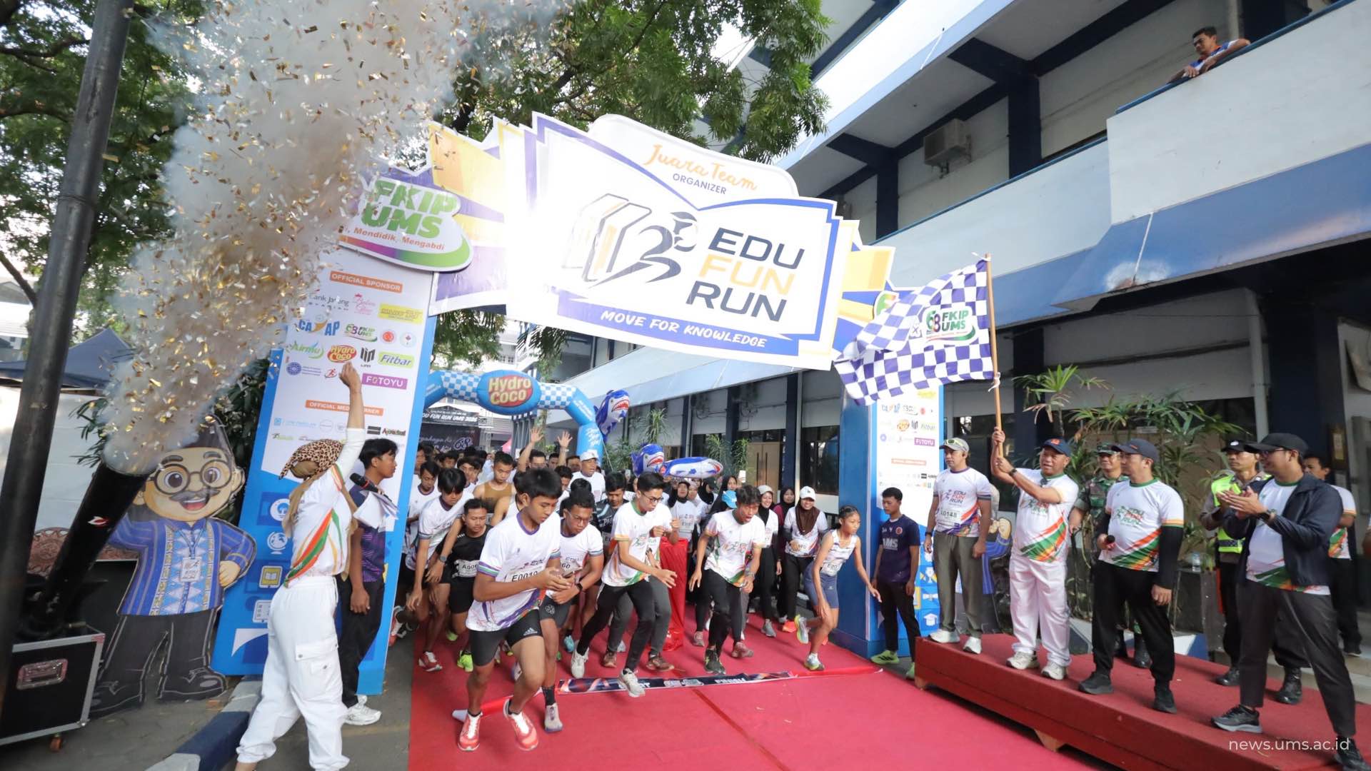 Semangat “Move For Knowledge” Bergema di EDU FUN RUN FKIP UMS 2026